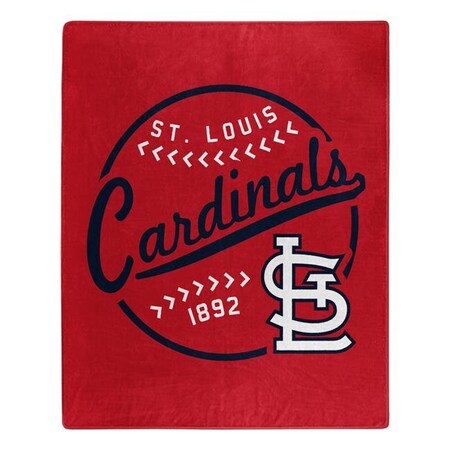 Northwest Northwest 9060412314 St. Louis Cardinals Raschel Moonshot Design Blanket - 50 x 60 in. 9060412314